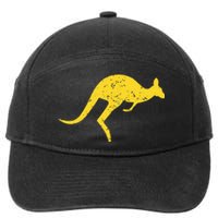 Vintage Kangaroo Australia Aussie Roo Kangaroo 7-Panel Snapback Hat