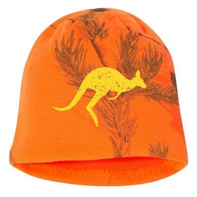 Vintage Kangaroo Australia Aussie Roo Kangaroo Kati - Camo Knit Beanie