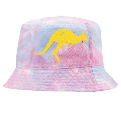 Vintage Kangaroo Australia Aussie Roo Kangaroo Tie-Dyed Bucket Hat