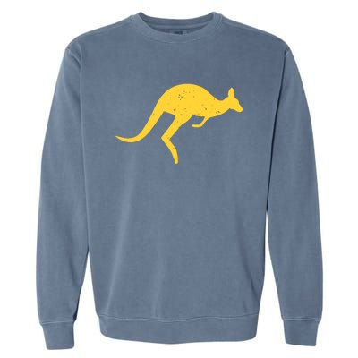 Vintage Kangaroo Australia Aussie Roo Kangaroo Pullover Hoodie Garment-Dyed Sweatshirt