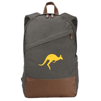 Vintage Kangaroo Australia Aussie Roo Kangaroo Pullover Hoodie Cotton Canvas Backpack