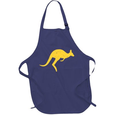 Vintage Kangaroo Australia Aussie Roo Kangaroo Pullover Hoodie Apron