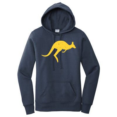 Vintage Kangaroo Australia Aussie Roo Kangaroo Pullover Hoodie Women's Pullover Hoodie