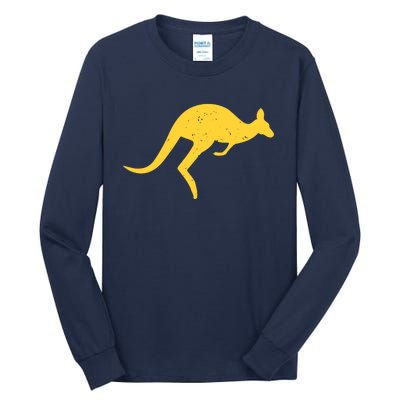 Vintage Kangaroo Australia Aussie Roo Kangaroo Pullover Hoodie Tall Long Sleeve T-Shirt