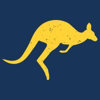 Vintage Kangaroo Australia Aussie Roo Kangaroo Pullover Hoodie Bag