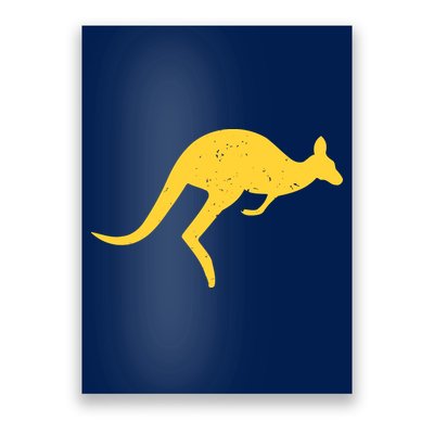 Vintage Kangaroo Australia Aussie Roo Kangaroo Pullover Hoodie Poster