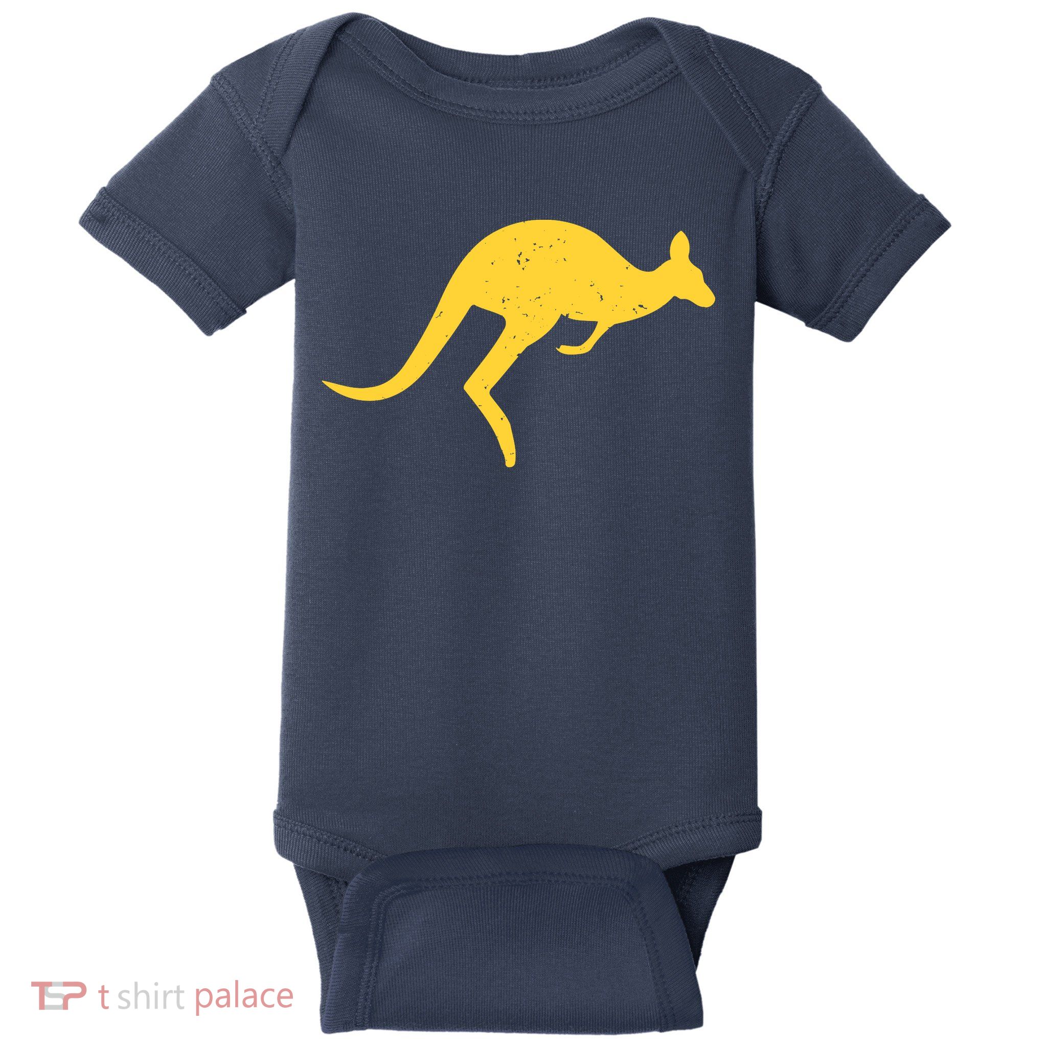 Vintage Kangaroo Australia Aussie Roo Kangaroo Pullover Hoodie Baby Bodysuit