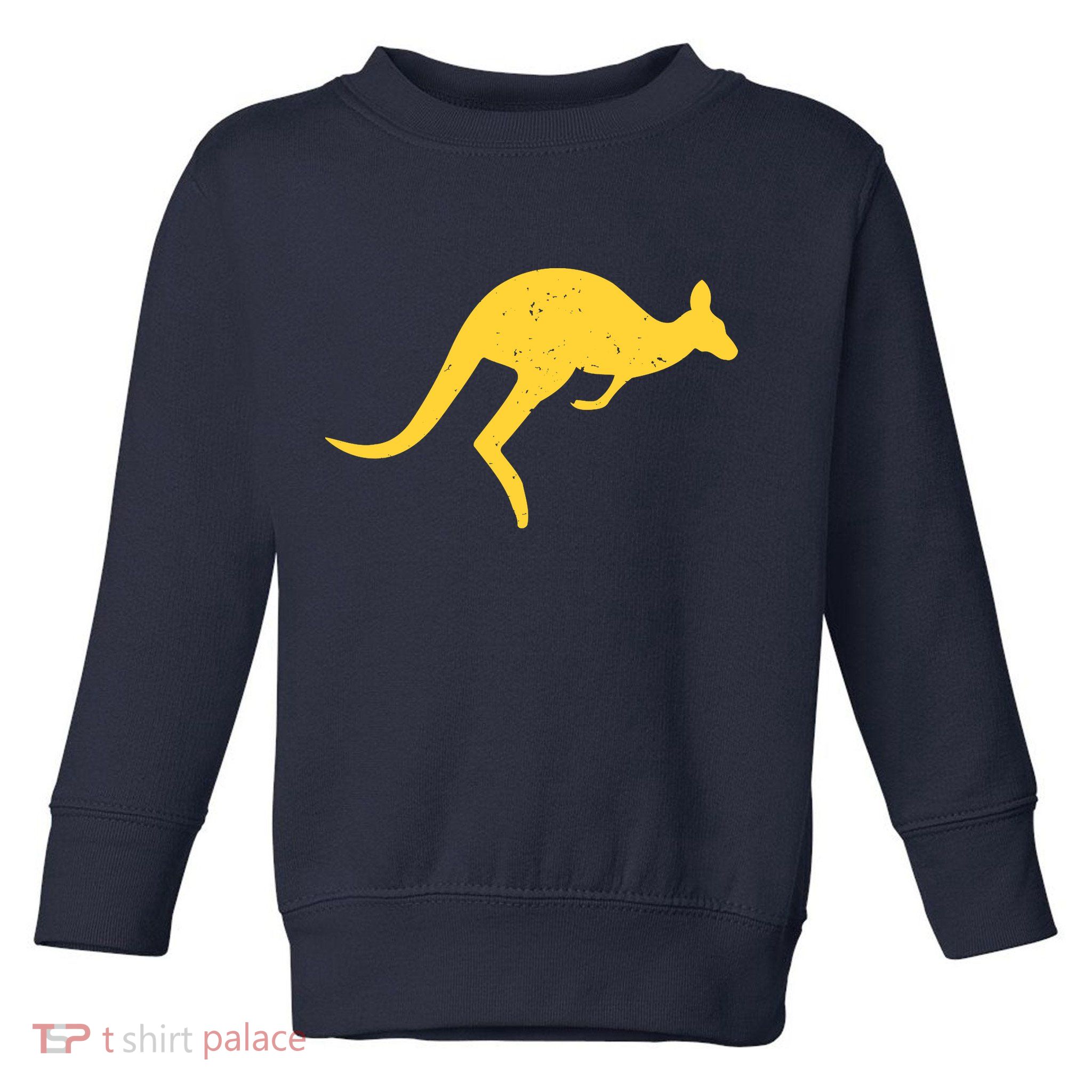 Vintage Kangaroo Australia Aussie Roo Kangaroo Pullover Hoodie Toddler Sweatshirt