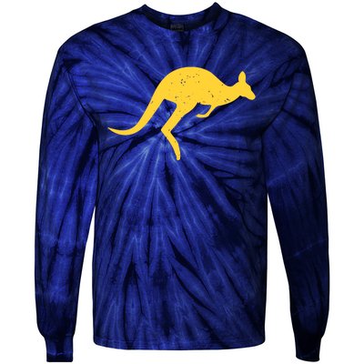 Vintage Kangaroo Australia Aussie Roo Kangaroo Pullover Hoodie Tie-Dye Long Sleeve Shirt