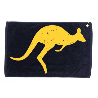 Vintage Kangaroo Australia Aussie Roo Kangaroo Pullover Hoodie Grommeted Golf Towel