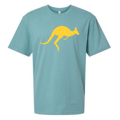 Vintage Kangaroo Australia Aussie Roo Kangaroo Pullover Hoodie Sueded Cloud Jersey T-Shirt