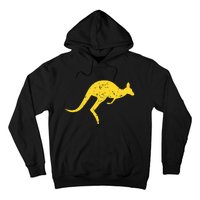 Vintage Kangaroo Australia Aussie Roo Kangaroo Hoodie