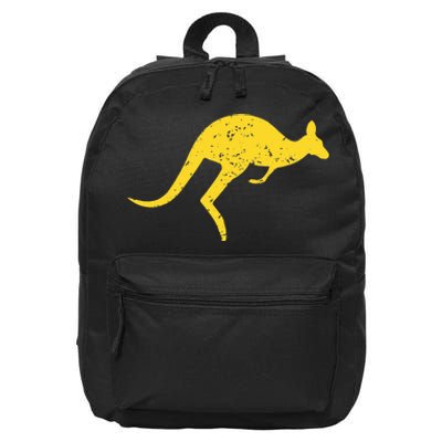 Vintage Kangaroo Australia Aussie Roo Kangaroo 16 in Basic Backpack