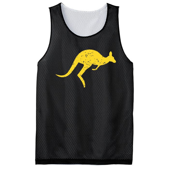 Vintage Kangaroo Australia Aussie Roo Kangaroo Mesh Reversible Basketball Jersey Tank