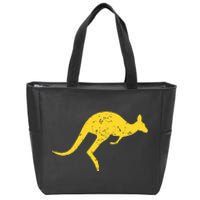 Vintage Kangaroo Australia Aussie Roo Kangaroo Zip Tote Bag