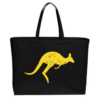 Vintage Kangaroo Australia Aussie Roo Kangaroo Cotton Canvas Jumbo Tote