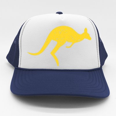 Vintage Kangaroo Australia Gift Aussie Roo Kangaroo Gift Trucker Hat