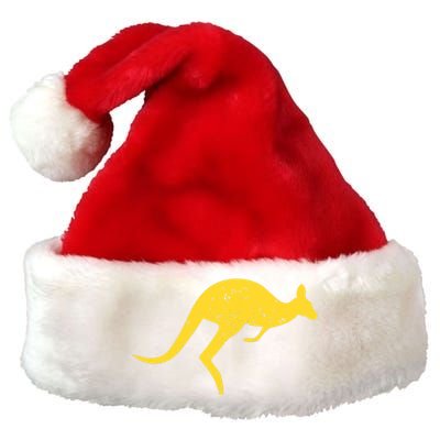 Vintage Kangaroo Australia Gift Aussie Roo Kangaroo Gift Premium Christmas Santa Hat