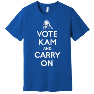 Vote Kam And Carry On Vote Kamala Harris Premium T-Shirt