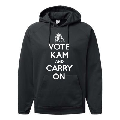 Vote Kam And Carry On Performance Fleece Hoodie