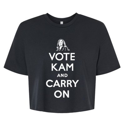 Vote Kam And Carry On Bella+Canvas Jersey Crop Tee