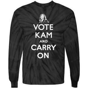 Vote Kam And Carry On Tie-Dye Long Sleeve Shirt