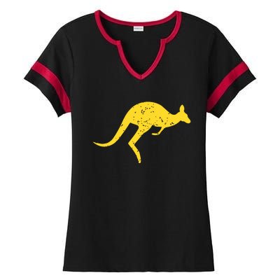 Vintage Kangaroo Australia Shirts Aussie Roo Kangaroo Ladies Halftime Notch Neck Tee