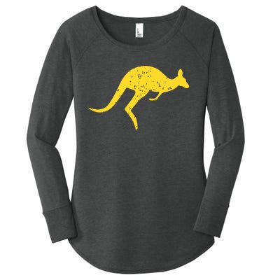 Vintage Kangaroo Australia Shirts Aussie Roo Kangaroo Women's Perfect Tri Tunic Long Sleeve Shirt