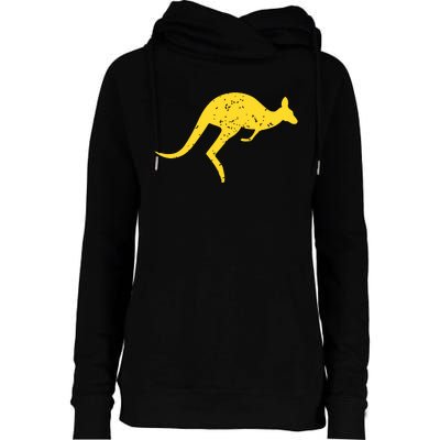 Vintage Kangaroo Australia Shirts Aussie Roo Kangaroo Womens Funnel Neck Pullover Hood