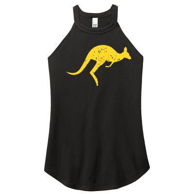 Vintage Kangaroo Australia Shirts Aussie Roo Kangaroo Women’s Perfect Tri Rocker Tank