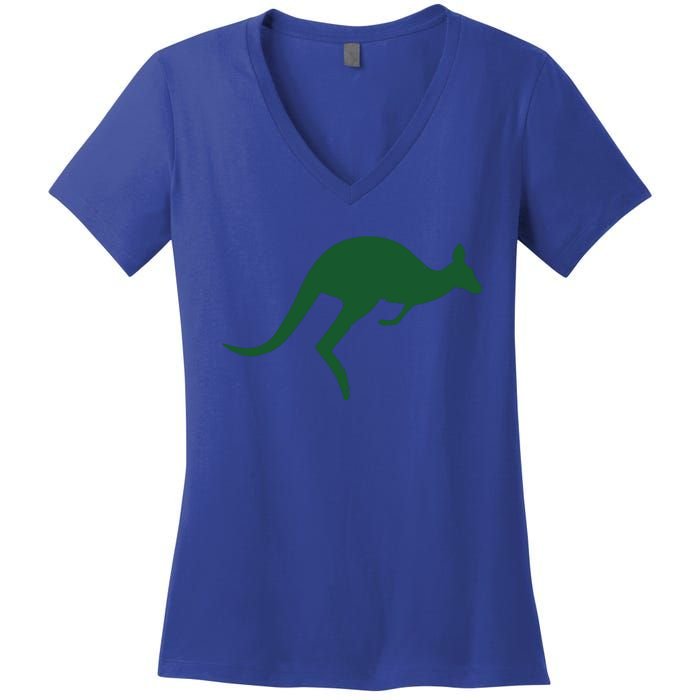 Vintage Kangaroo Australia Shirts Aussie Roo Kangaroo Women's V-Neck T-Shirt