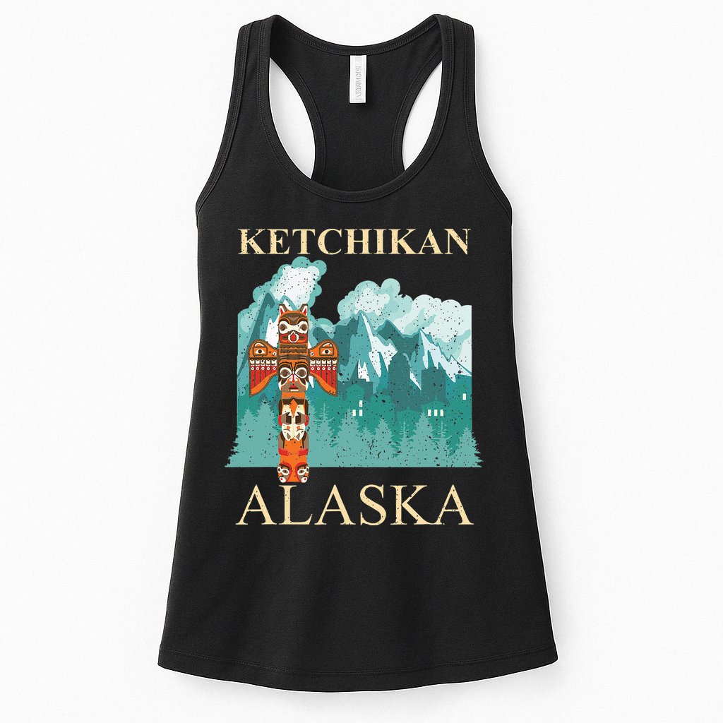 Vintage Ketchikan Alaska Native American Indian Womens Tank Top