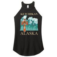 Vintage Ketchikan Alaska Native American Indian Women’s Perfect Tri Rocker Tank