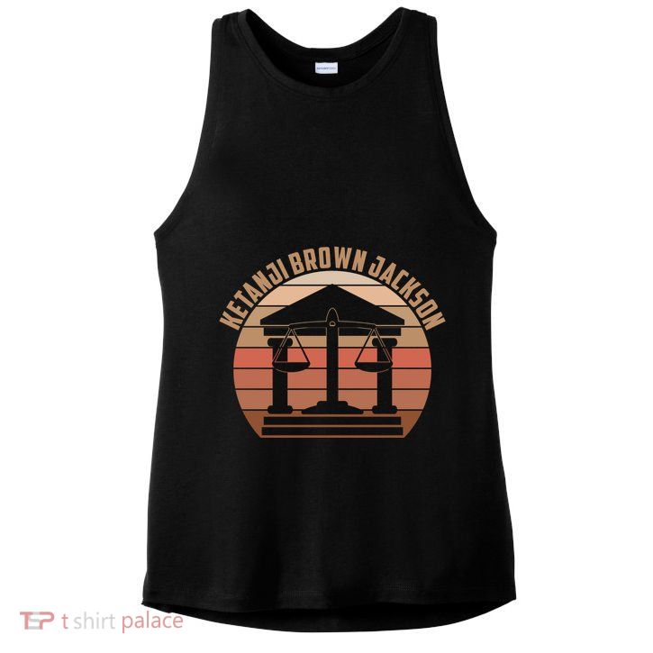 Vintage Ketanji Brown Jackson Court House Scales Of Justice Ladies PosiCharge Tri-Blend Wicking Tank
