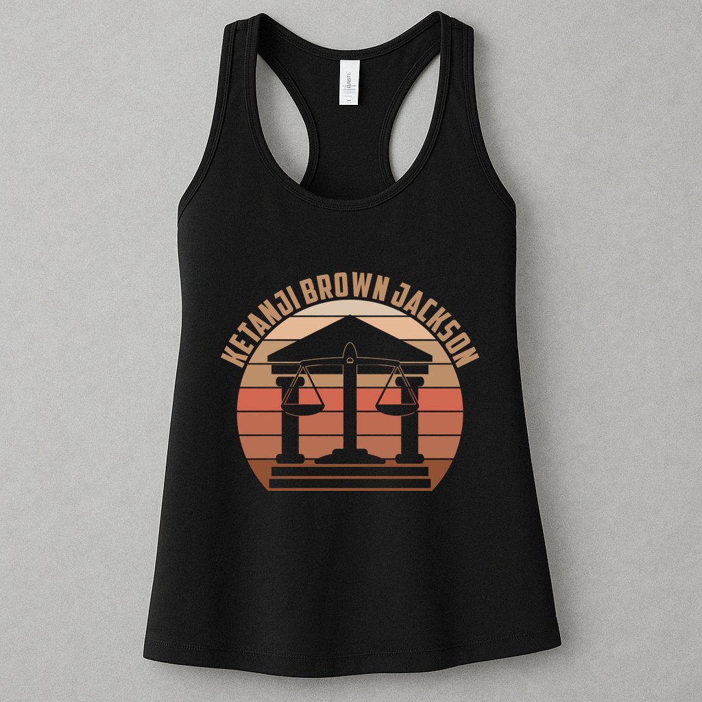 Vintage Ketanji Brown Jackson Court House Scales Of Justice Womens Tank Top
