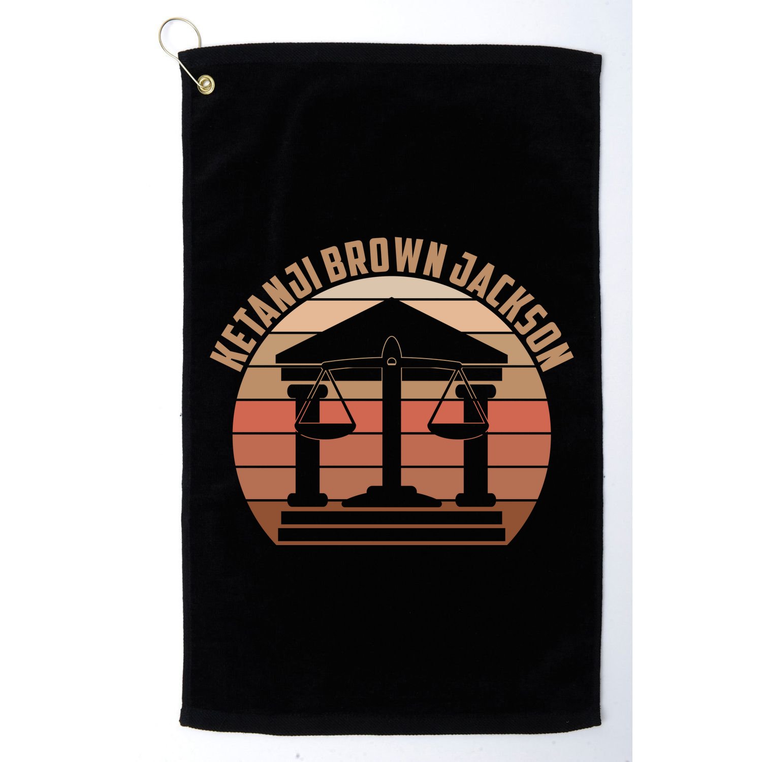 Vintage Ketanji Brown Jackson Court House Scales Of Justice Golf Towel