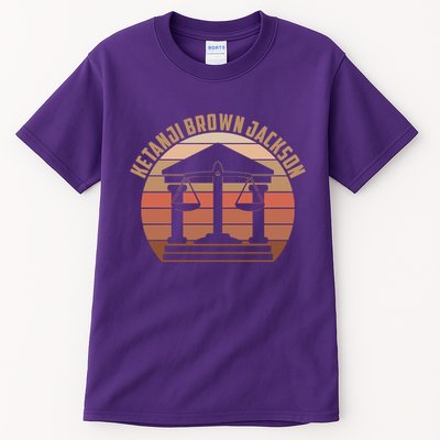 Vintage Ketanji Brown Jackson Court House Scales Of Justice Tall T-Shirt