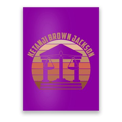 Vintage Ketanji Brown Jackson Court House Scales Of Justice Poster