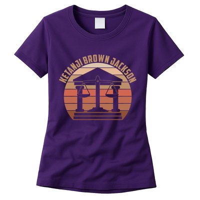 Vintage Ketanji Brown Jackson Court House Scales Of Justice Womens T-Shirt