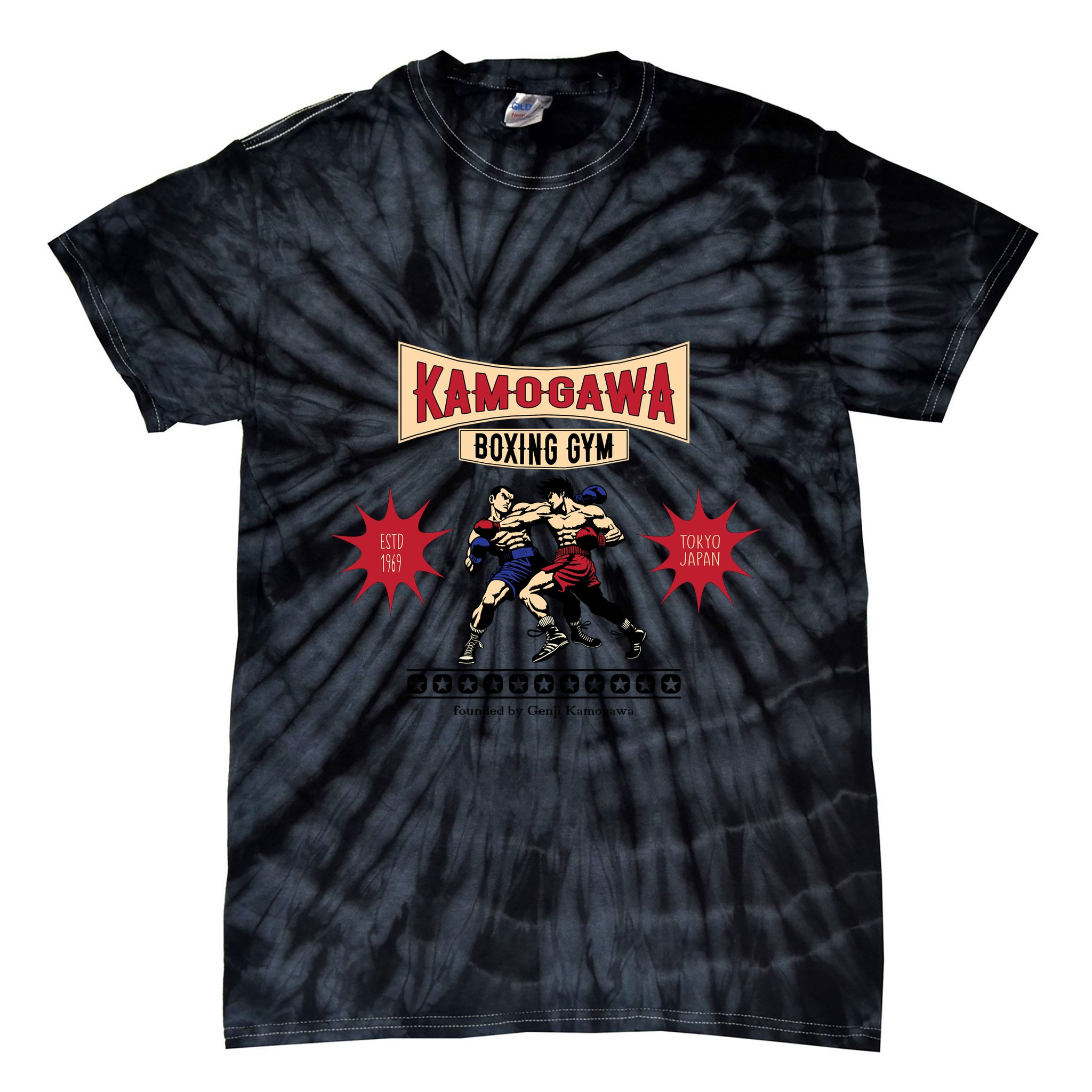 Vintage Kamogawa Boxing Gym Tie-Dye T-Shirt