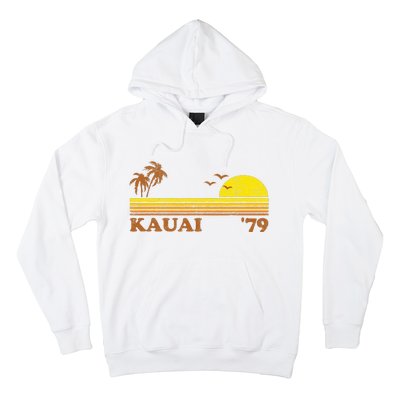 Vintage Kauai Beach Hawaii Retro Hawaiian Surfing 70s Gift Hoodie