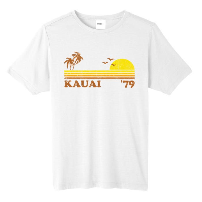 Vintage Kauai Beach Hawaii Retro Hawaiian Surfing 70s Gift Tall Fusion ChromaSoft Performance T-Shirt