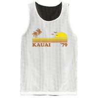 Vintage Kauai Beach Hawaii Retro Hawaiian Surfing 70s Gift Mesh Reversible Basketball Jersey Tank