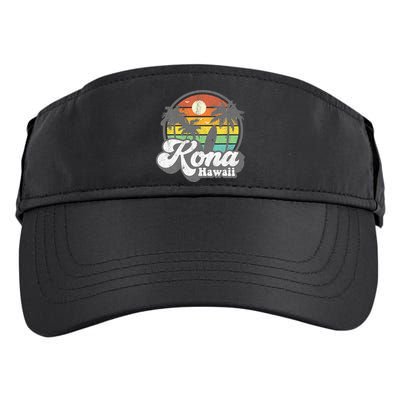 Vintage Kona Beach Hawaii Surf Hawaiian Surfing 70S Adult Drive Performance Visor