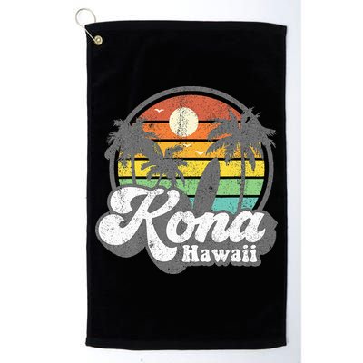 Vintage Kona Beach Hawaii Surf Hawaiian Surfing 70S Golf Towel