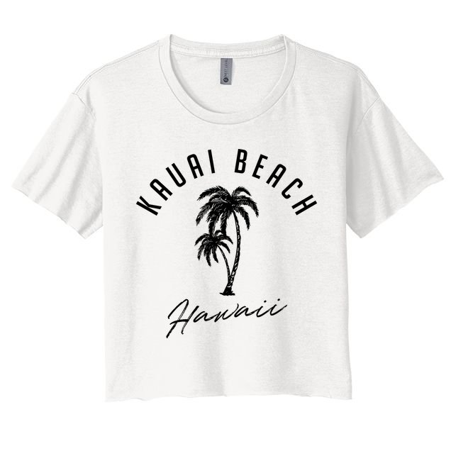 Vintage Kauai Beach Hawaii Crop Top