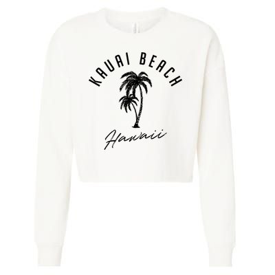 Vintage Kauai Beach Hawaii Cropped Pullover Crew