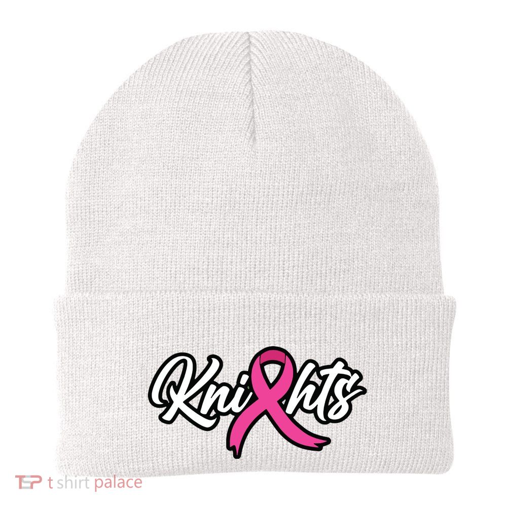 Vcs Knights Breast Cancer Awareness Knit Cap Winter Beanie