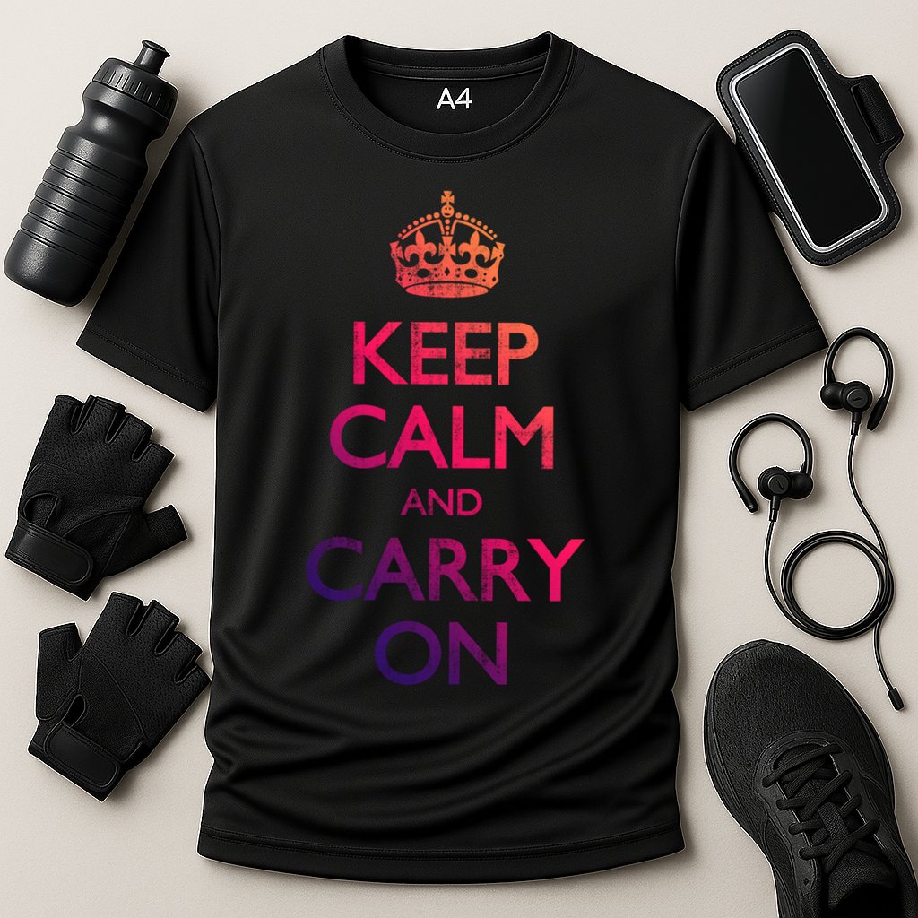 Vintage Keep Calm And Carry On Gift Cooling Performance Crew T-Shirt