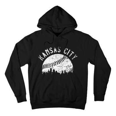 Vintage Kansas City Missouri Skyline Apparel Hoodie